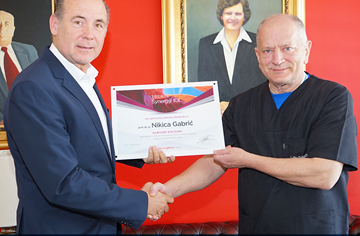 Prof.dr.sc. Gabrić has received recognition for the largest number of implanted multifocal intraocular SYNERGY lenses
